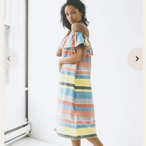 Proud Mary Cordoba Dress Kingston Stripe O/S made in Chiapas Mexico Ethically - Picture 2 of 14
